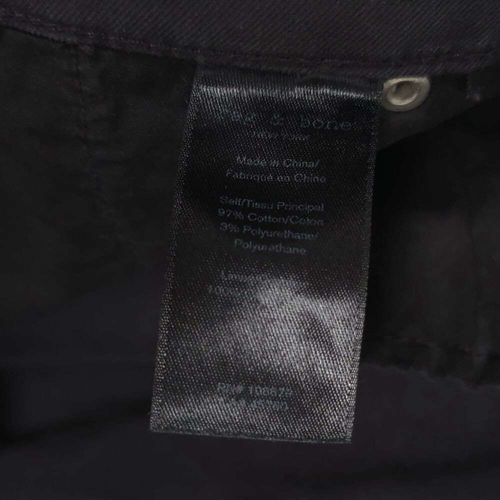 Rag & Bone Size 32 Buckley Chino Raw Hem Pants Faded‎ Black Gray Cotton Blend - Picture 12 of 12